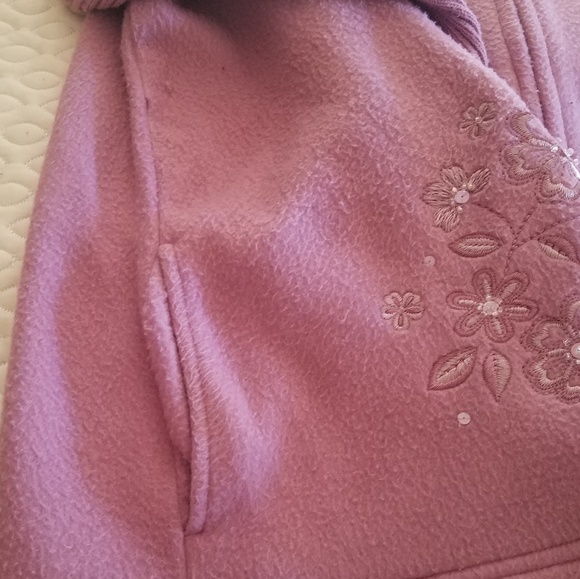 Pink plush fleece jacket - Picture 2 of 4